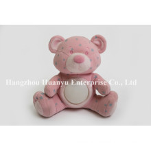 Fábrica de fornecimento bebê noite luz rosa brinquedo urso estrela